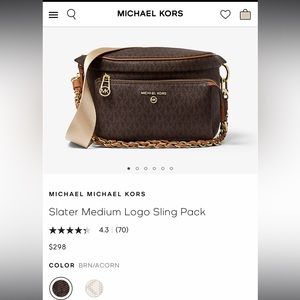 MICHAEL KORS

Slater Medium Logo Sling Pack